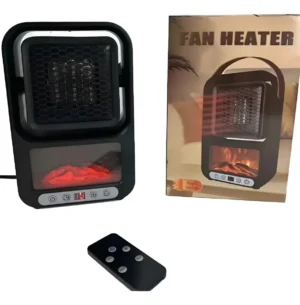 Mini Aquecedor Portatil Eletrico 127/220v Controle Visor Cor Preto 127/220v