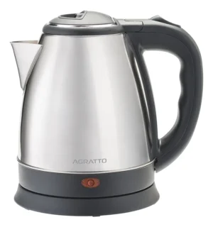 Chaleira Elétrica Agratto 1,8l Ce-01 Pratic Inox Preta 127v