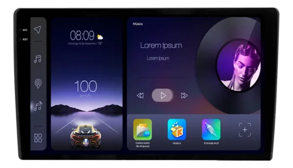 Multimídia Universal 10 Pol Adak G2 2ram 64gb All In Qled
