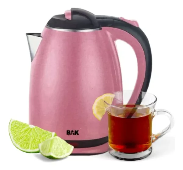 Chaleira Elétrica Bak 1,8 L Led Desliga Automatico Cor Rosa