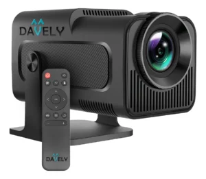 Projetor Hy320 Smart Tv Mini Wifi6 390ansi Android Cor Preto 110v/220v Davely