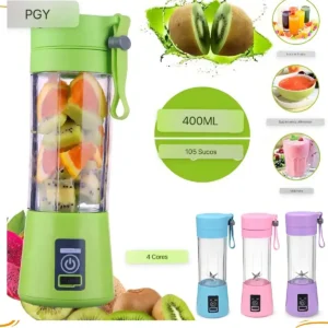 Mini Liquidificador Portátil Mixer Usb Academia Recarregável Cor Verde 127/220V