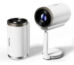 Projetor Led Wi-fi 6, Stretchable 4k Ultra Hd Smart Cinema Bt 5.0 Android 11, Led Projector 5800 Lumens Auto De Correcção Trapezóide Horizontal, 180°girável Projector Para Telefónico Com Caixa De Som